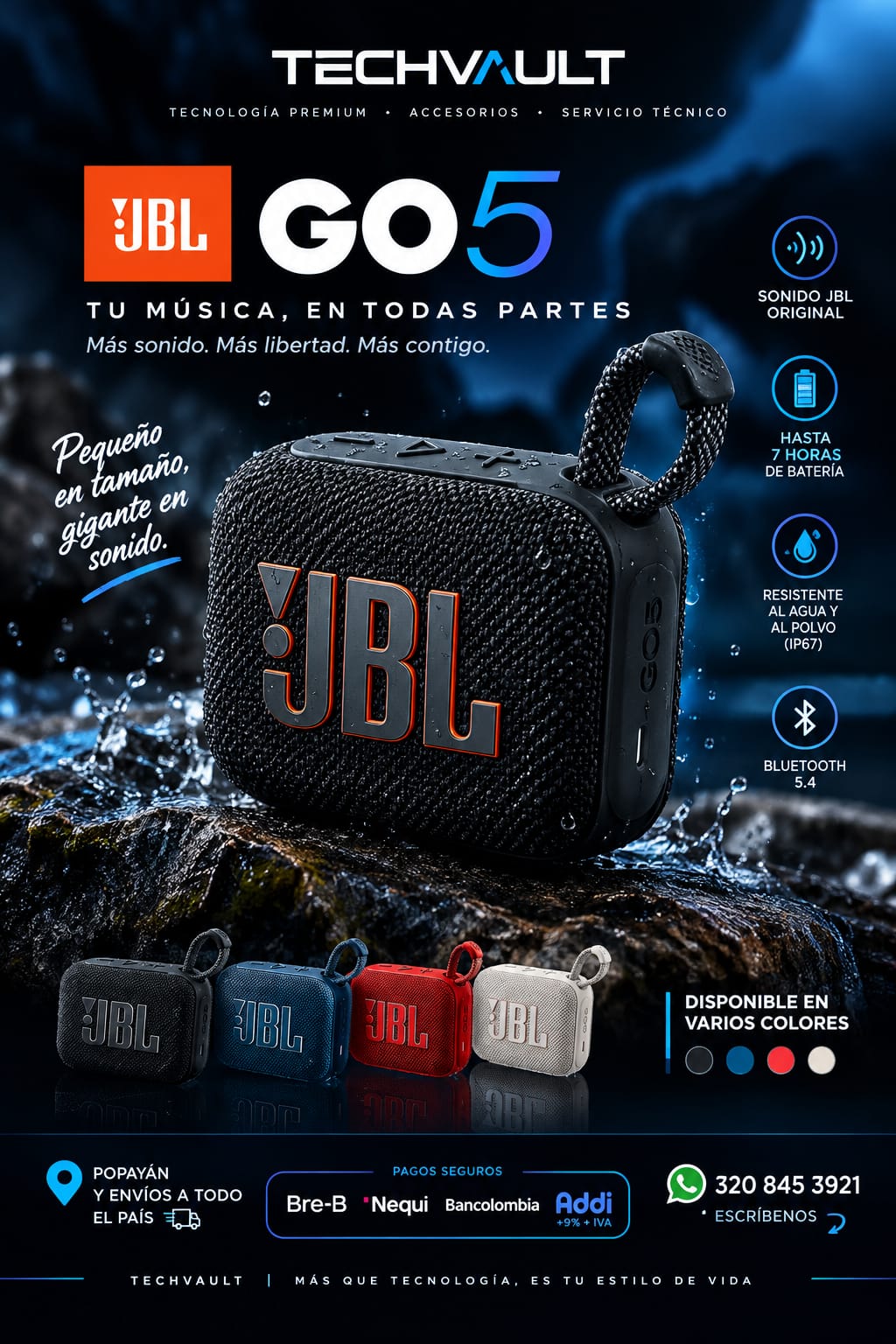 🔊 JBL GO 5 | Sonido potente, tamaño compacto