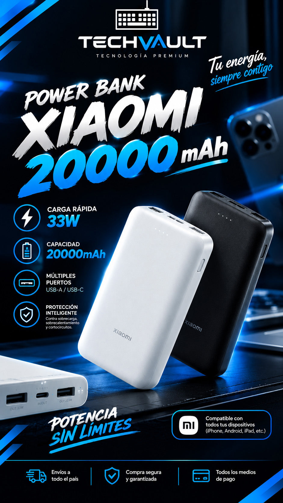 Power Bank Xioami 20000mAh